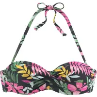 Vivance Top de bikini mezcla de colores / negro