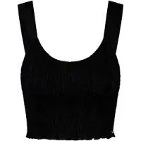 Shiwi Ilona Top Embro Broderie Black Talla: L | Camisetas de Tirantes Outlet | Mujer | Negro