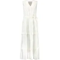 Shiwi Julia Dress Open Palm Embro Palm Broderie Off White Talla: XS | Vestidos Midi Outlet | Mujer | Blanco