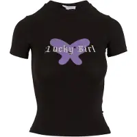 FELICIOUS Camiseta lavanda / negro