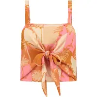 Shiwi Ladies Bonaire Top Block Palm Iced Strawberry Pink Talla: XS | Camisetas de Tirantes Outlet | Mujer | Rosa