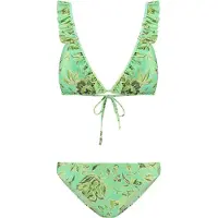 Shiwi Ladies Bobby Bikini Set Botanic Green Botanic Passiflora Talla: 40 | Bikinis Outlet | Mujer | Verde