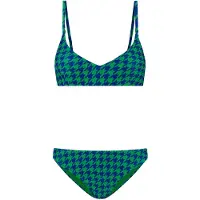 Shiwi Ladies Lou Bikini Set Pied De Poule Ocean Blue Check Talla: 40 | Bikinis Outlet | Mujer | Azul