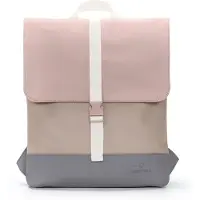 Johnny Urban Mochila 'Ruby' beige oscuro / gris humo / rosa / blanco