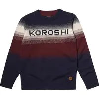 KOROSHI Jersey navy / burdeos / negro / blanco