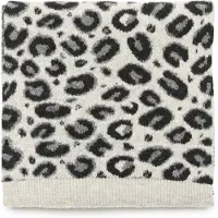 Kaffe Pañuelo 'maiken' gris claro / negro / blanco