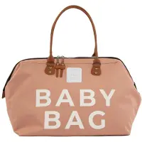 Bagmori Bolsa para pañales beige / marrón / blanco