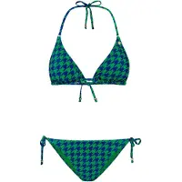Shiwi Ladies Liz Bikini Set Pied De Poule Ocean Blue Check Talla: 42 | Bikinis Outlet | Mujer | Azul