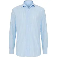 Boggi Milano Camisa azul claro / blanco