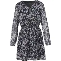 KOROSHI Vestido gris / negro