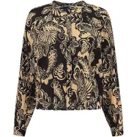 Shiwi Ladies Plymouth Blouse Artsy Leaves Black Talla: S | Blusas Outlet | Mujer | Negro