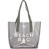Bagmori Bolsa de playa gris / blanco
