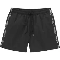 s.Oliver Bermudas 'Noah' negro / blanco
