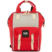 Bagmori Bolsa para pañales beige / rojo / negro