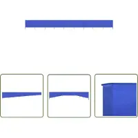 The Living Store Living Store, cortina de protección contra el viento, juego de 9 piezas, 1200 x 120 cm, color azul celeste