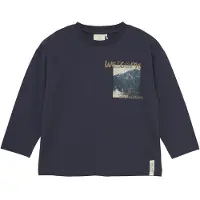 En fant Camiseta azul oscuro / marrón / petróleo
