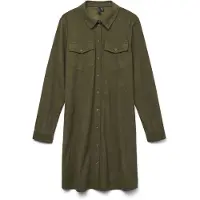 Vero Moda Vestido camisero 'Vilja' caqui