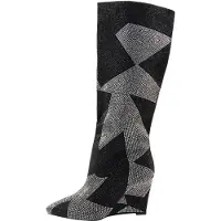 Faina Botas negro / plata