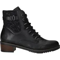 Rieker Botines con cordones negro
