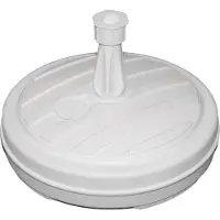 Eda Plastiques EDA 010703 BL: Soporte para sombrilla, plástico, redondo, 430 mm, blanco