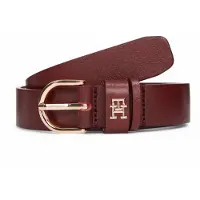 Tommy Hilfiger Cinturón 'Essential Effortless' oro / rojo vino