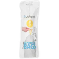 Brabantia Bolsas para cubo de basura PerfectFit, tipo A, 3 litros, 20 unidades