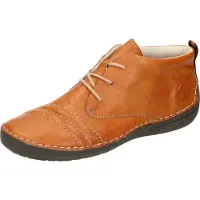 Rieker Botines con cordones caramelo