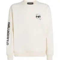 Karl Lagerfeld Sudadera 'Ikon' crema / negro