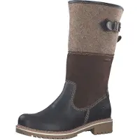 Tamaris Botas marrón oscuro / marrón moteado / negro