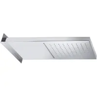 Hak Rociador de pared Sapho, modelo "Kaskade", 500x200 mm, fabricado en acero inoxidable pulido