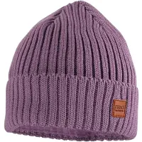 Maximo - Kid's Beanie with Ribbed Turn-up Brim and Lining - Gorro size 51-53 cm, morado
