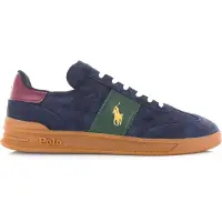 Ralph Lauren Ftw para hombre. 809954903002 Zapatillas Heritage Aera de ante marino (45), Piel, Plano, Cordones, Casual, o