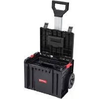 Qbrick System PRO Cart 2.0 caja móvil sobre ruedas apilable 450 x 390 x 690 mm 28 l con asa telescópica