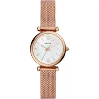 Fossil Reloj analógico oro rosa / blanco