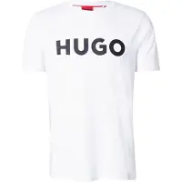 HUGO para hombre. 50467556 Camiseta Dulivio blanco (S), Casual, Algodón, Manga corta, Sostenible, outlet 2026.