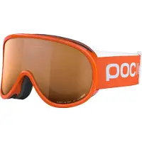POC - Máscaras de esquí - Pocito Retina Fluorescent Orange/Partly Sunny Light Orange de Silicona - Naranja