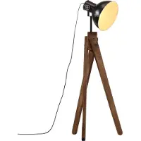 vidaXL Lámpara de pie , 25 W, negra, 45x45x120 cm, casquillo E27