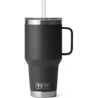 Yeti Coolers - Rambler Straw Mug - Vaso aislante size 1035 ml, gris/negro