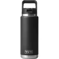 Yeti Coolers - Rambler Straw Bottle Cap - Botella térmica size 769 ml, negro/gris