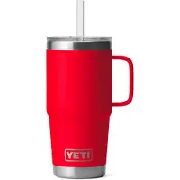 Yeti Coolers - Rambler Straw Mug - Vaso aislante size 739 ml, rojo