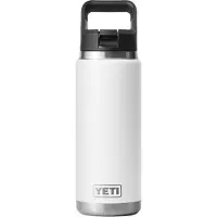 Yeti Coolers - Rambler Straw Bottle Cap - Botella térmica size 769 ml, blanco/gris