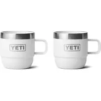 Yeti Rambler Stackable Mugs 6oz, White, tazas térmicas apilables, 177 ml