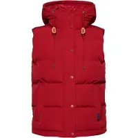 Superdry para mujer. W5010907A Chaleco acolchado con capucha Everest rojo (XS), Casual, Nylon, Sostenible, outlet 2026.