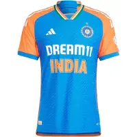 Adidas adidasCamiseta Cricket T20I India XS Dark Blue / True Orange Hombre