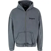 Dropsize Sudadera con cremallera gris