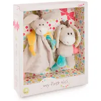Nici Peluche + Edredón Burro Muli Con Mensaje Teddy 18 Cm