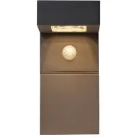 Star Trading Lámpara de pared solar LED "Vici", luz cálida, para exteriores, incluye panel solar y batería