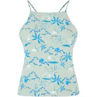 Just rhyse Top 'Waikiki' azul / verde / blanco