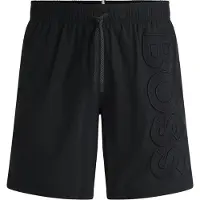 BOSS para hombre. 50469329 Bañador Whale negro (XXL), Casual, Beachwear, Poliamida, Sostenible, outlet 2026.