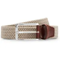 BOSS Cinturón 'Clorio' beige / marrón / plata